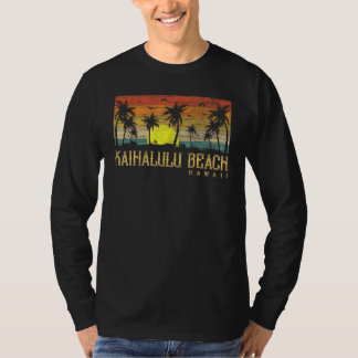 Summer Sunset Palm Tree Vintage Hawaii Kaihalulu B T-Shirt