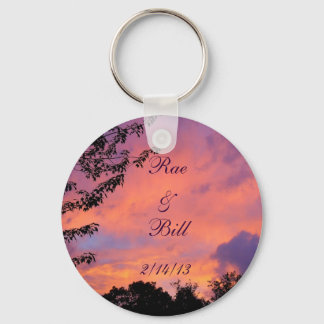 Summer Sunset Romantic Key Chain *personalize*