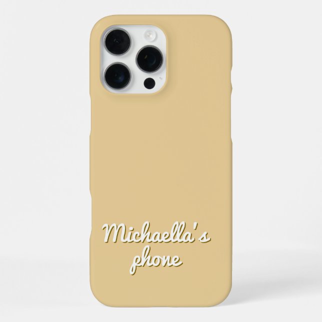 Summer Sunset Shadow Lettering Customizable Iphone Case (Back)