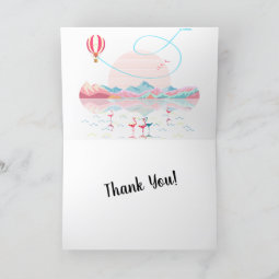 Summer Sunset Sky, Road Trip to Rocky Mountain Thank You Card | Zazzle