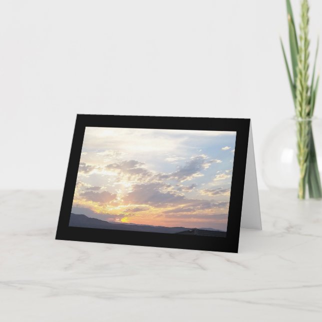 Summer Sunset-Song of Songs 4:7 Greeting Card (Front)