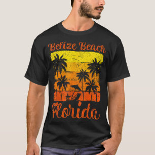 Summer Sunset Vintage Florida Belize Beach T-Shirt