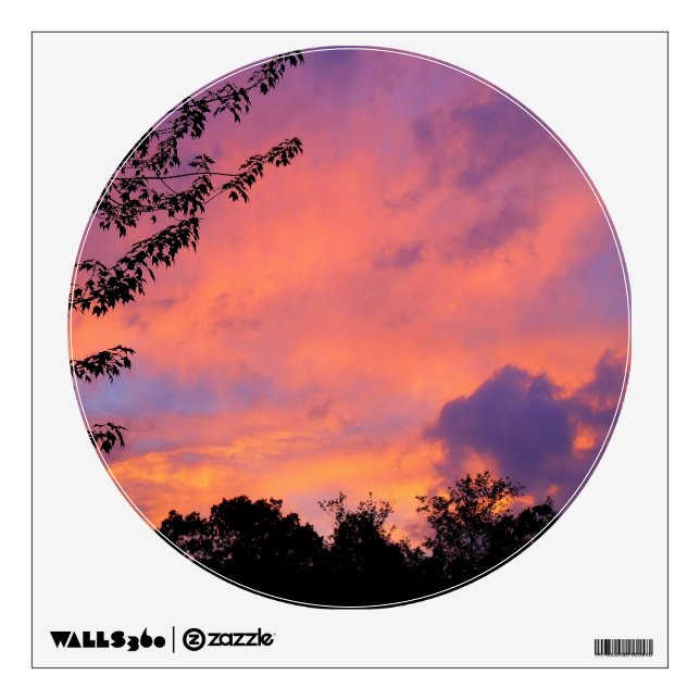 Summer Sunset Wall Decal (Front)
