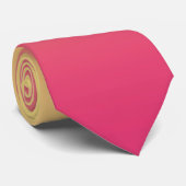Summer Sunset Yellow to Pink Gradient Ombre Neck Tie (Rolled)
