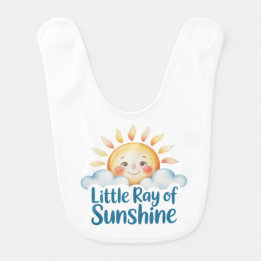Summer sunshine baby bib