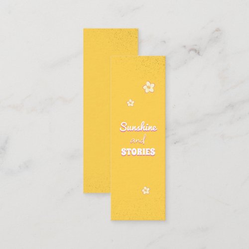 Summer Sunshine Customizable Mini Bookmark  Calling Card