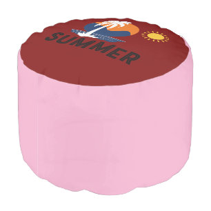 Summer Sunshine Design Pouf