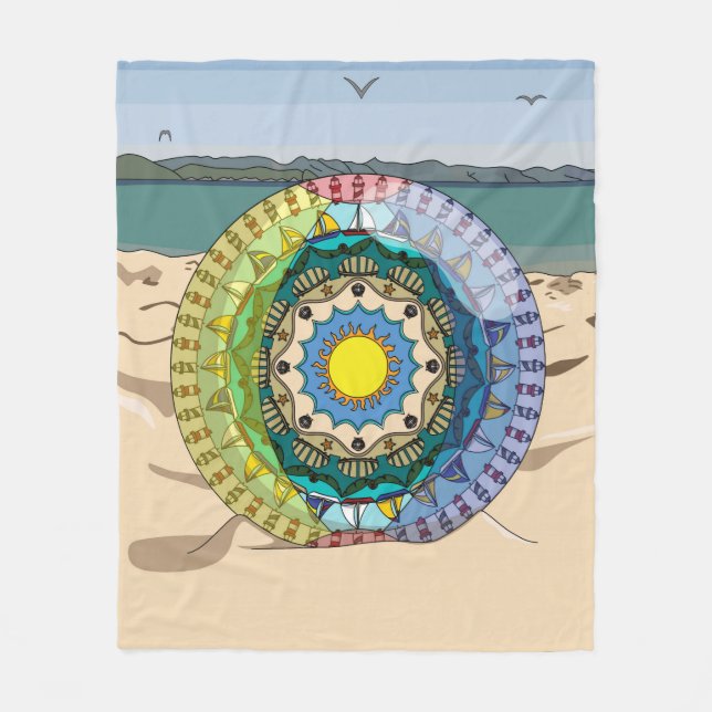 Summer Sunshine Fleece Blanket (Front)