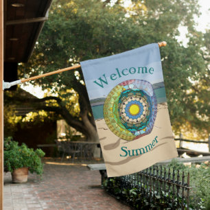 Summer Sunshine House Flag