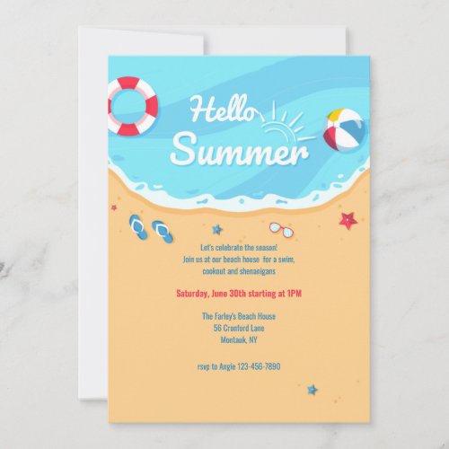 Summer Sunshine  Invitation