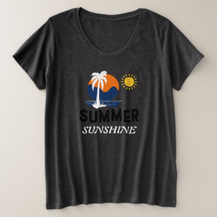 Summer Sunshine Plus Size Women's T-Shirt