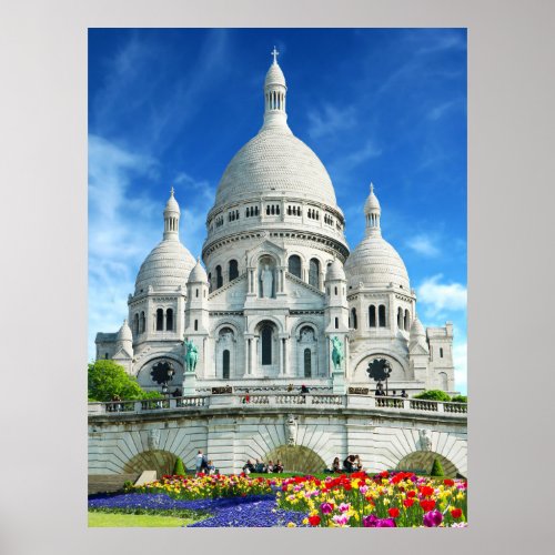 Summer Sunshine Sacre_Coeur Basilica France Poster