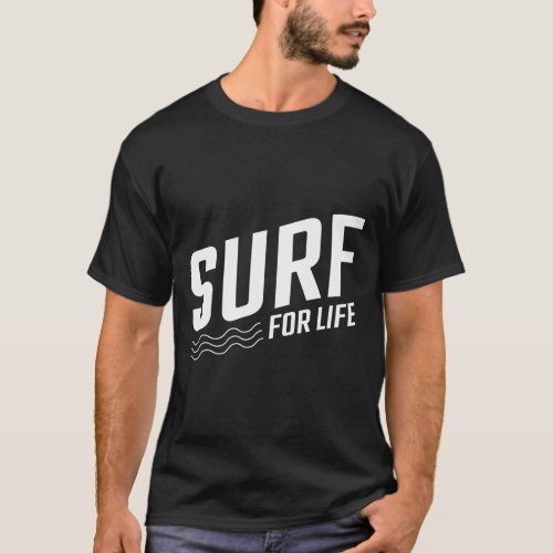 Summer Surf Beach Waves   T_Shirt