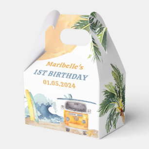 Summer Surf Birthday Party Favor Boxes