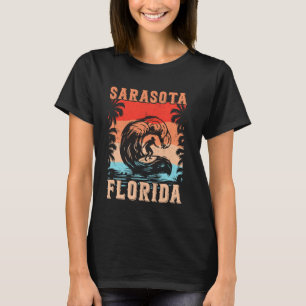 Summer Surf Vintage Florida Sarasota Beach Surfing T-Shirt
