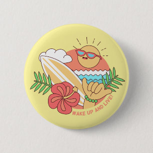 Summer Surfer buttons
