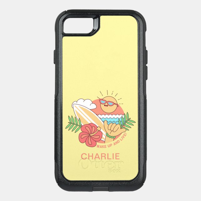 Summer Surfer custom name phone cases (Back)