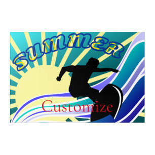 Summer Surfing Fun Thunder_Cove Acrylic Print