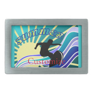 Summer Surfing Fun Thunder_Cove Belt Buckle