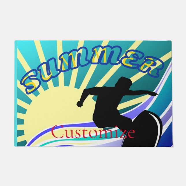 Summer Surfing Fun Thunder_Cove Doormat (Front)