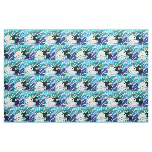 Summer Surfing Fun Thunder_Cove Fabric (Fat Quarter)