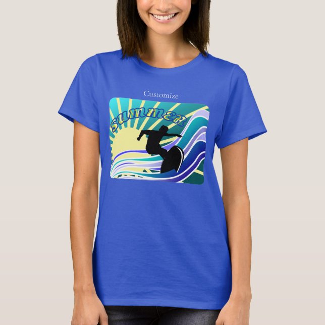 Summer Surfing Fun Thunder_Cove T-Shirt (Front)