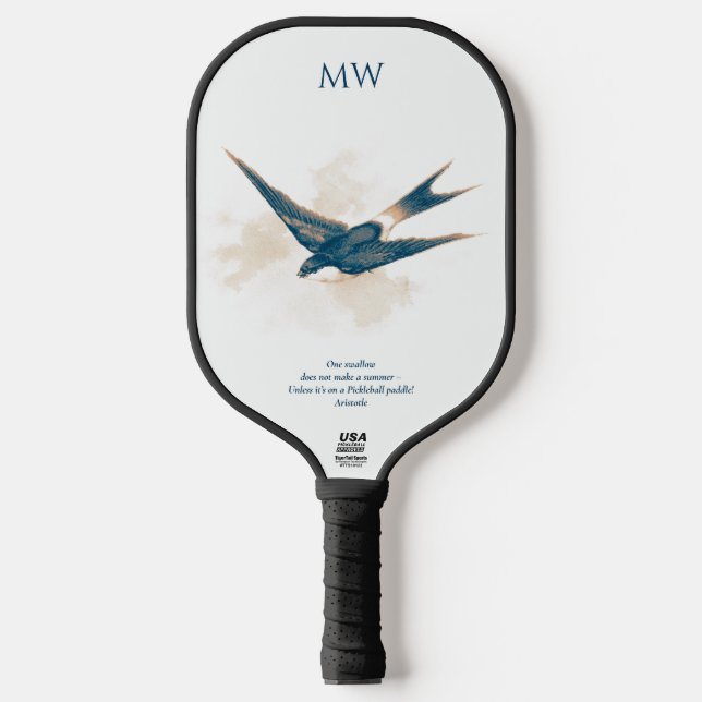 Summer Swallow Pickleball Paddle (Front)