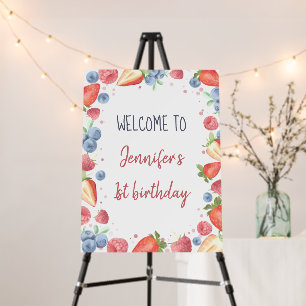 Summer Sweet Berry 1st Birthday Foam Boards
