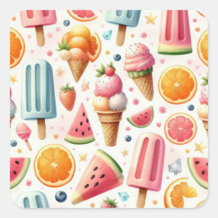 Summer Sweet escape Square Sticker