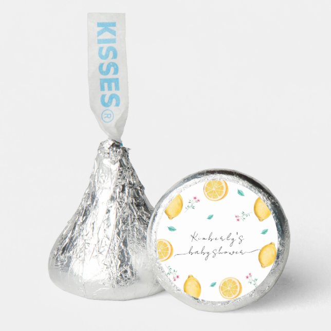 Summer Sweet Lemon Citrus Fruit Baby Shower  Hershey®'s Kisses® (Front)