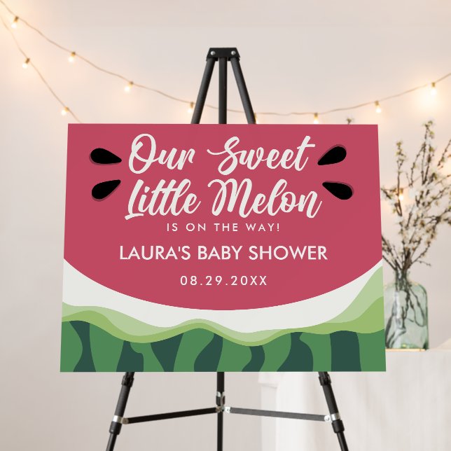 Summer Sweet Watermelon Baby Shower Foam Board (In Situ (Stand))