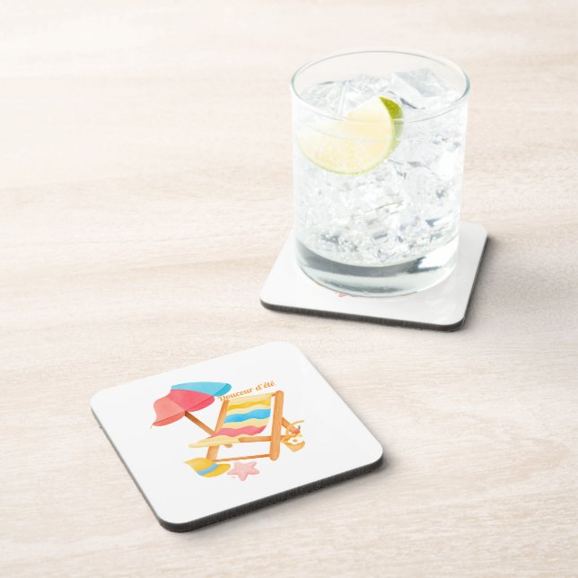 Summer sweetness beverage coaster (Right Side)
