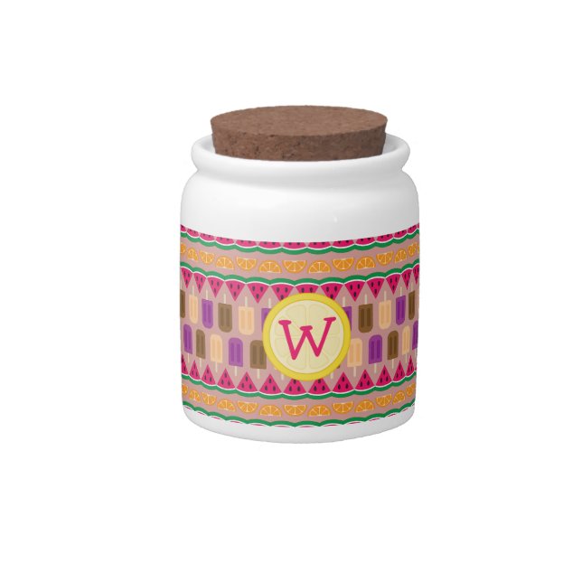 Summer Sweets Candy Jar (Front)