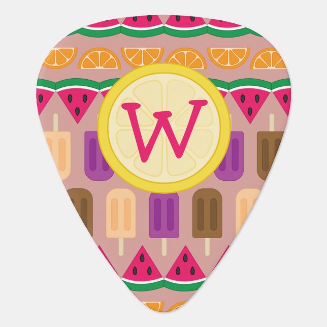 Summer Sweets Guitar Pick (Front)