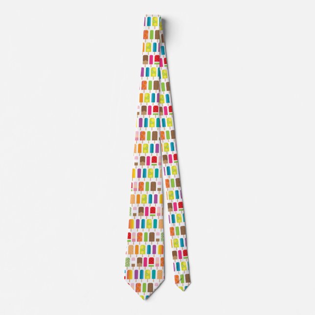 Summer Sweets Popsicles and Ice Cream Bars Tie (Front)