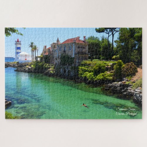 Summer Swim Cascais Portugal Jigsaw Puzzle