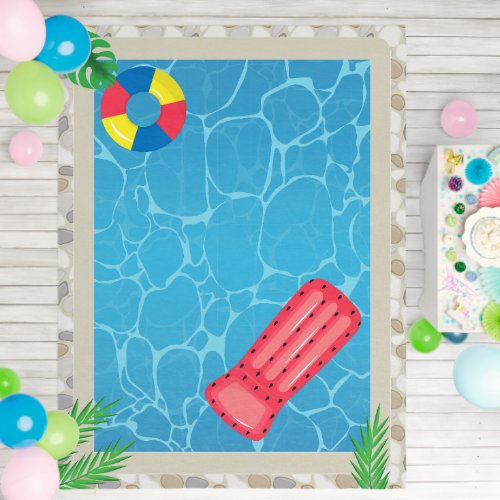 Summer Swimming Pool Outdoor Rug