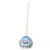Summer Swimming Pool Party Tropical Birthday Blue  Cake Pops (Front)