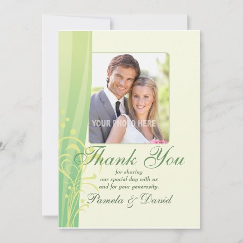 Summer Swirl Wedding Thank You