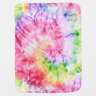 Summer Swirls: Pastel Tie-Dye Pattern Baby Blanket