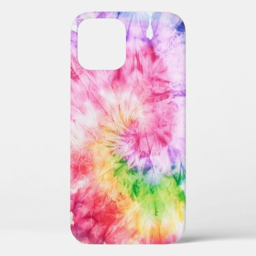 Summer Swirls Pastel Tie_Dye Pattern iPhone 12 Case