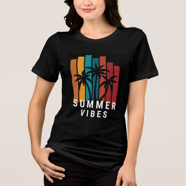 Summer t-shirt for women Tri-Blend shirt (Front)