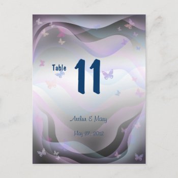 Summer  Table Number Card by Stangrit at Zazzle