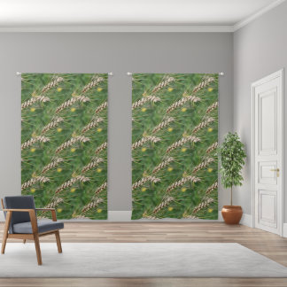 Summer Tall Grass Nature Pattern Blackout Curtains