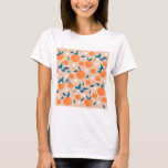 Summer Tangerines And Flowers T-shirt at Zazzle