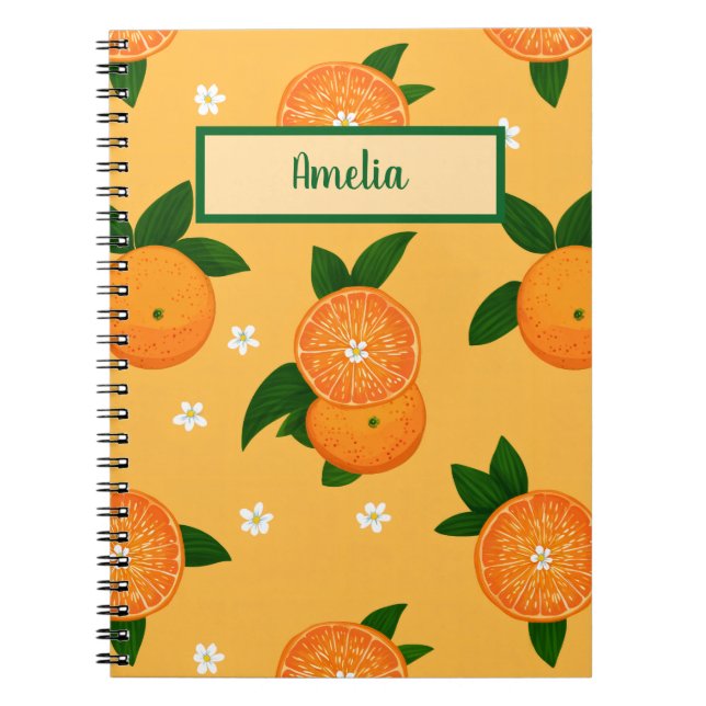 Summer Tangerines Notebook (Front)