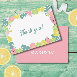 Summer thank you card