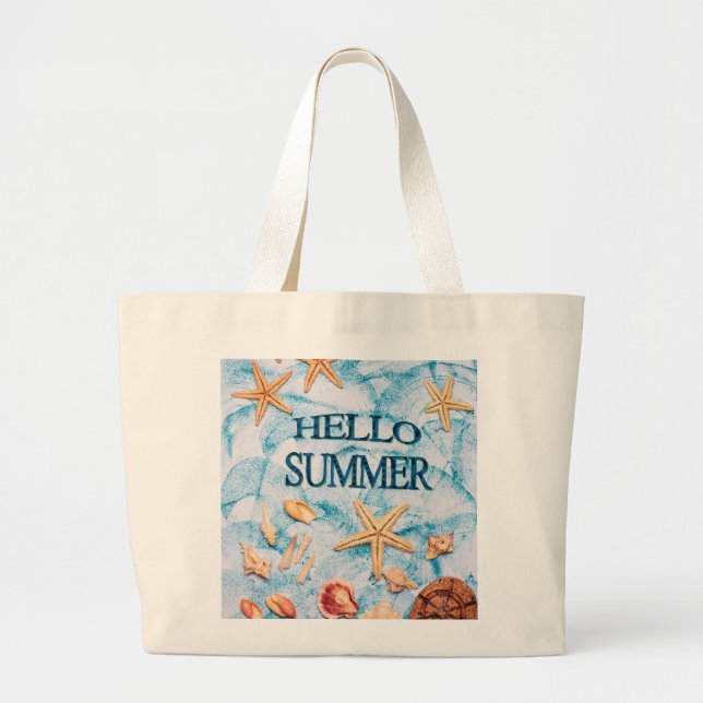 Summer Themed Tote Bag (Front)