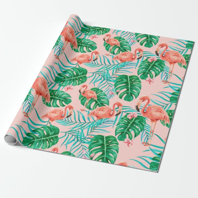 Summer themed wrapping paper (Unrolled)