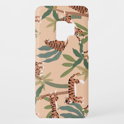 Summer Tigers Palm Trees Exotic Case_Mate Samsung Galaxy S9 Case